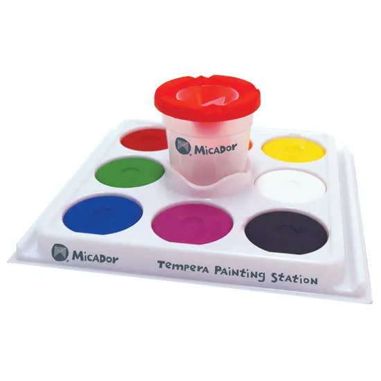Micador Tempera Painting Station 8 Colours - Modern Teaching Aids NZ