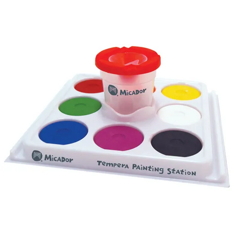 Micador Tempera Painting Station 8 Colours - Modern Teaching Aids NZ
