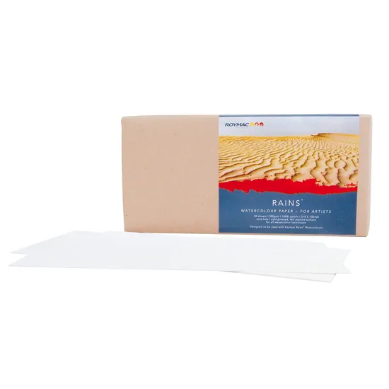 Watercolour Paper (100 x 210mm) 300gsm - Pack of 50 - Modern Teaching Aids NZ