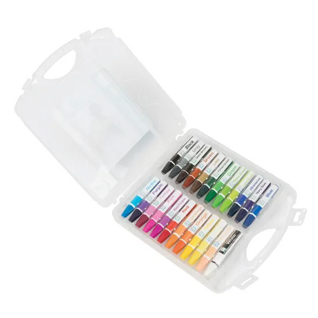 Hexagonal Oil Pastels in Case - Pack of 24 - Modern Teaching Aids NZ