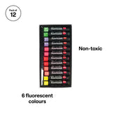 Micador Large Oil Pastels Fluorescent - Pack of 12 - Modern Teaching Aids NZ