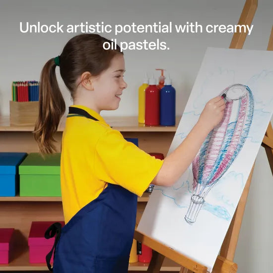 Micador - Large Oil Pastels Metallic 12 Pack - Modern Teaching Aids NZ