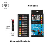 Water Soluble Oil Pastels - Pack 12 - Modern Teaching Aids NZ
