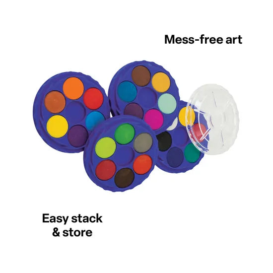 Creatistics Watercolour Discs - 24 Colours - Modern Teaching Aids NZ