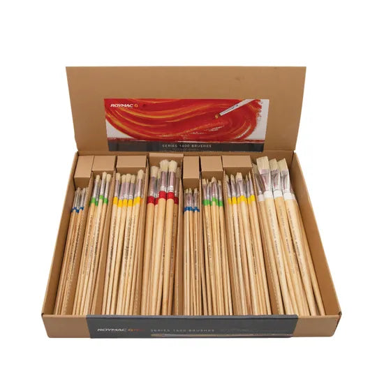 Roymac Bristle Paint Brush Classpack of 168 - Modern Teaching Aids NZ