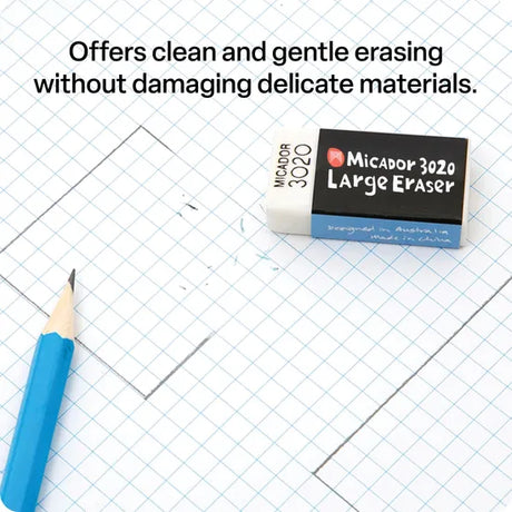 Large Eraser - Micador 3020 - Box of 20 - Modern Teaching Aids NZ