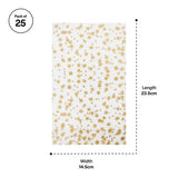 Christmas Cello Star Print Bags Pack of 25 - Modern Teaching Aids NZ