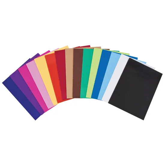 Assorted Corrugated Board (250 x 350mm) 280gsm  - Pack of 25 - Modern Teaching Aids NZ