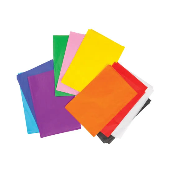 Assorted Tissue Paper (250 x 380mm) - Pack of 100 - Modern Teaching Aids NZ