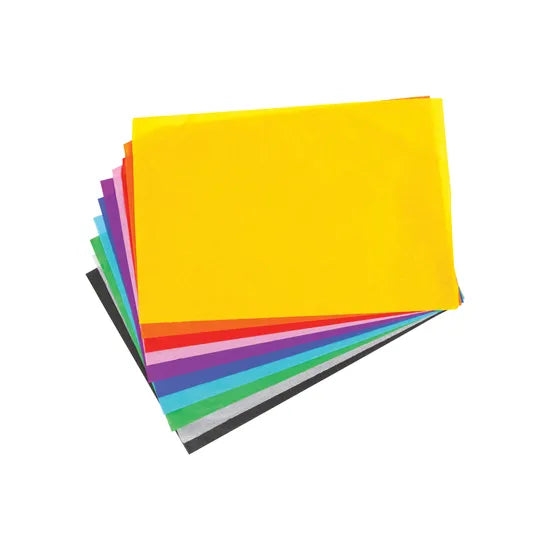 Assorted Tissue Paper (250 x 380mm) - Pack of 100 - Modern Teaching Aids NZ