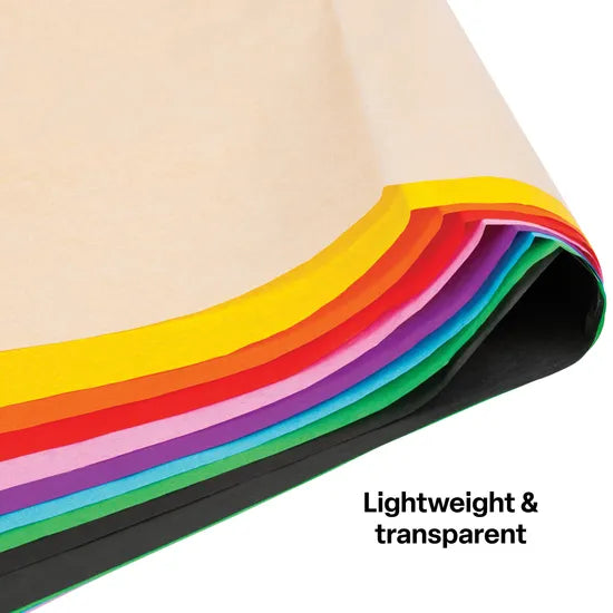 Assorted Tissue Paper (250 x 380mm) - Pack of 100 - Modern Teaching Aids NZ