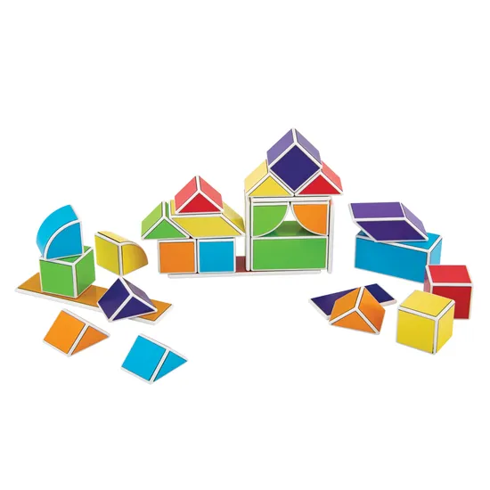 Magnetic Geometric Blocks - 28 pieces - Modern Teaching Aids NZ