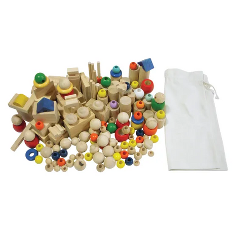 Surprise Bag - Reclaimed Wooden Blocks - 4kg - Modern Teaching Aids NZ