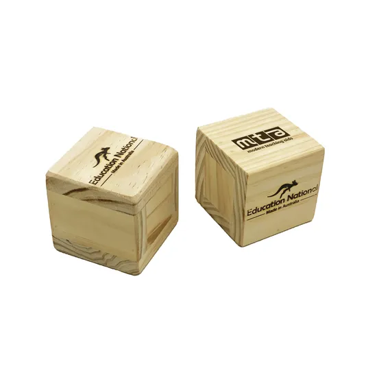 Natural Wooden Rock Shakers - Set of 2 - Modern Teaching Aids NZ