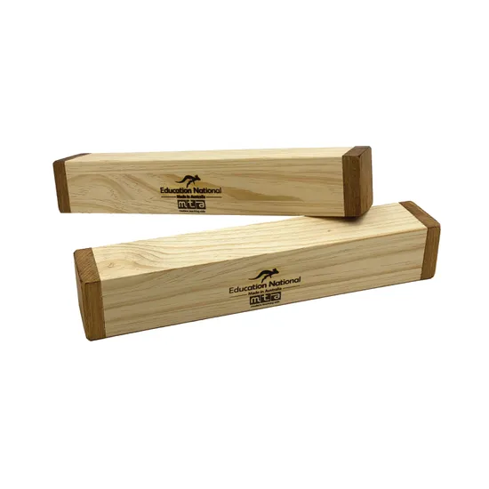 Natural Wooden Rock Rain Shakers - Set of 2 - Modern Teaching Aids NZ