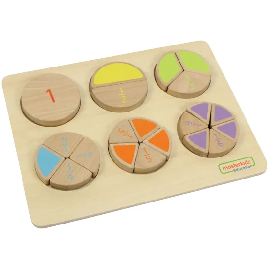 Masterkidz Fraction Learning Puzzle - 21 Pieces - Modern Teaching Aids NZ