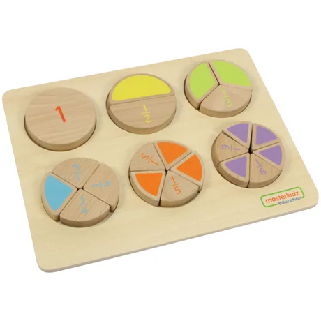Masterkidz Fraction Learning Puzzle - 21 Pieces - Modern Teaching Aids NZ