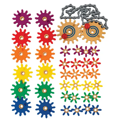 Masterkidz STEM Wall Gears & Chain Set - 39 Pieces - Modern Teaching Aids NZ