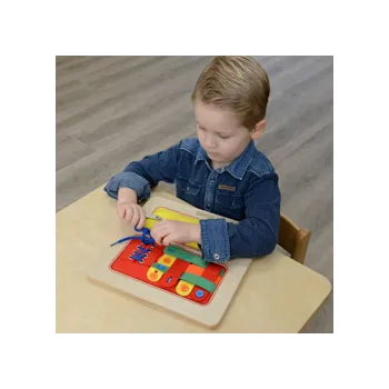 Masterkidz - Lacing & Weaving Board 28cm - Modern Teaching Aids NZ