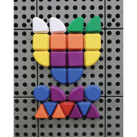 Masterkidz STEM Wall Geometric Shapes - 256 Pieces - Modern Teaching Aids NZ