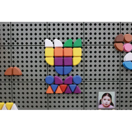 Masterkidz STEM Wall Geometric Shapes - 256 Pieces - Modern Teaching Aids NZ