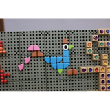 Masterkidz STEM Wall Pastel Geometric Shapes 256 Pieces - Modern Teaching Aids NZ