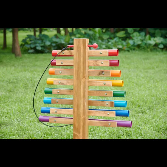 Outdoor Rainbow Chimes Tower - Modern Teaching Aids NZ
