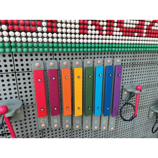 STEM Wall - Outdoor Rainbow Xylophone Set