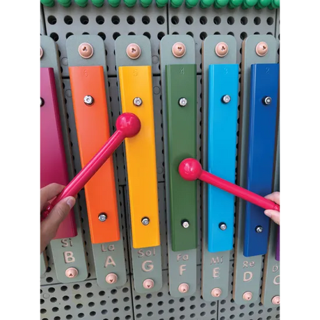 STEM Wall - Outdoor Rainbow Xylophone Set