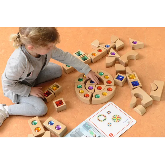 Masterkidz - Gemstone Blocks - 40 pieces - Modern Teaching Aids NZ