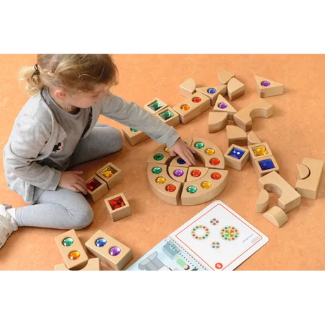 Masterkidz - Gemstone Blocks - 40 pieces - Modern Teaching Aids NZ