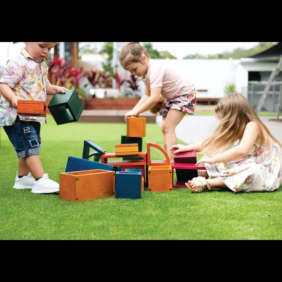 Outdoor Hollow Colour Block Set 27 Pieces - Modern Teaching Aids NZ