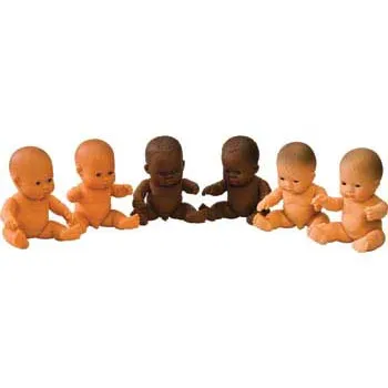 Baby Dolls - Set of 6 - 21cm Dolls - Modern Teaching Aids NZ