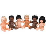 Caucasian Boy Baby Doll with Hair - 38cm - Modern Teaching Aids NZ