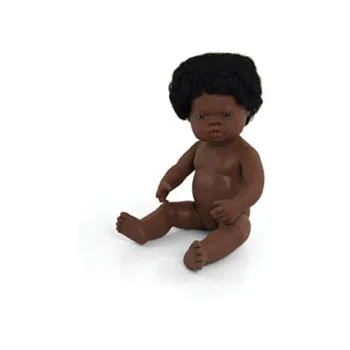 Baby Doll with Hair - Aboriginal Girl 38cm - Modern Teaching Aids NZ