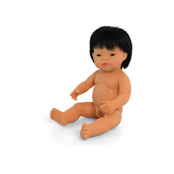 Baby Doll with Hair - Asian Boy 38cm - Modern Teaching Aids NZ