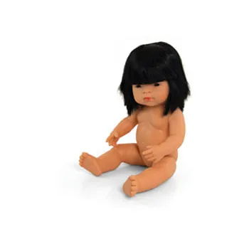 Baby Doll with Hair - Asian Girl 38cm - Modern Teaching Aids NZ