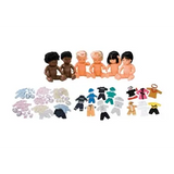 Multicultural Dolls with 3 Clothing Sets 38 cm (H) - Modern Teaching Aids NZ