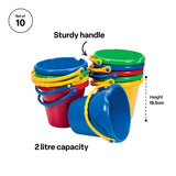 Heavy Duty Bucket Plastic Set of 10