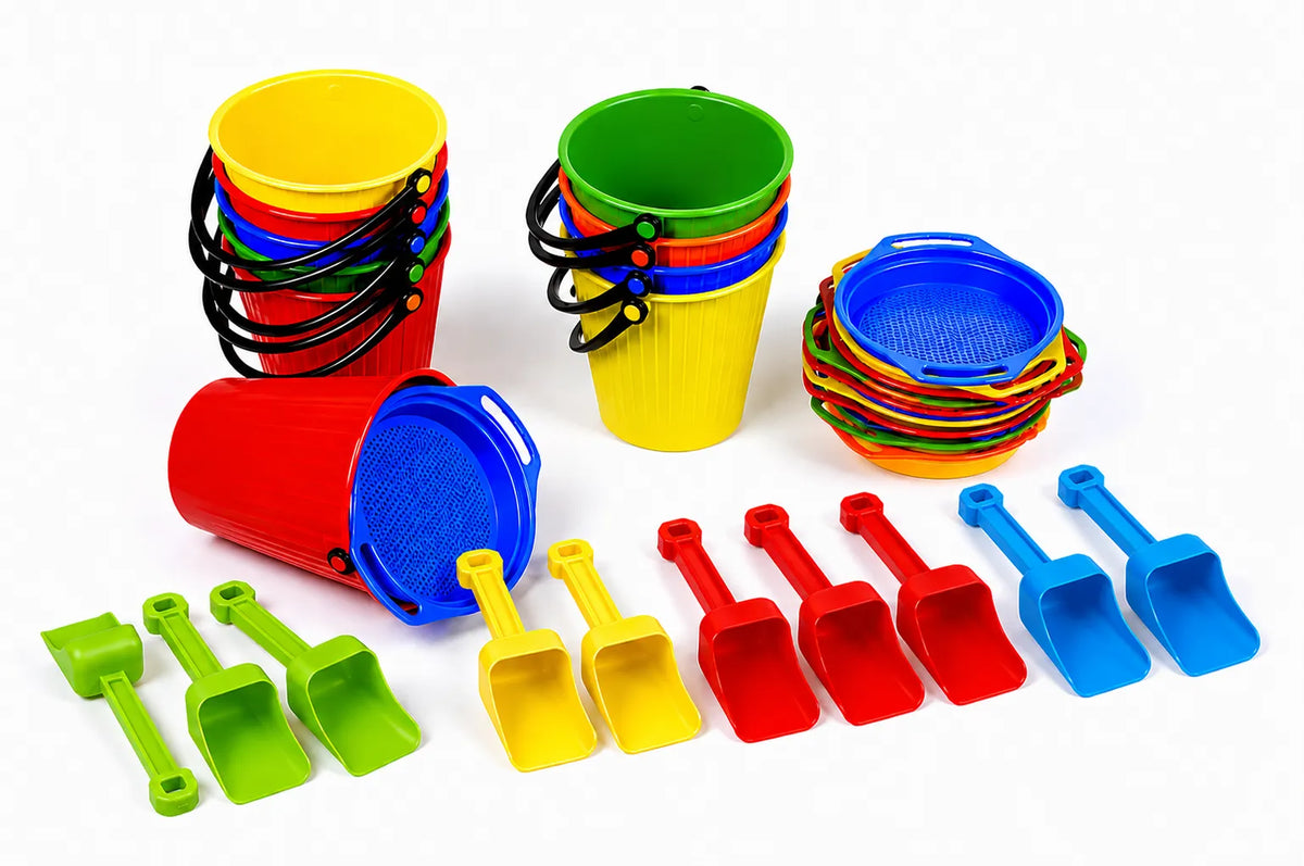 Heavy Duty Buckets Scoops & Sieves Set of 30