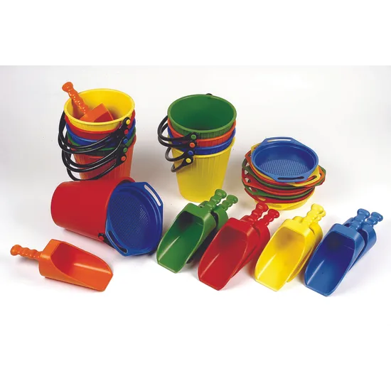Heavy Duty Buckets Scoops & Sieves Set of 30 - Modern Teaching Aids NZ