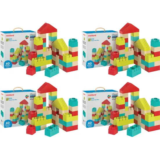 Miniland Eco Blocks - 160 Pieces