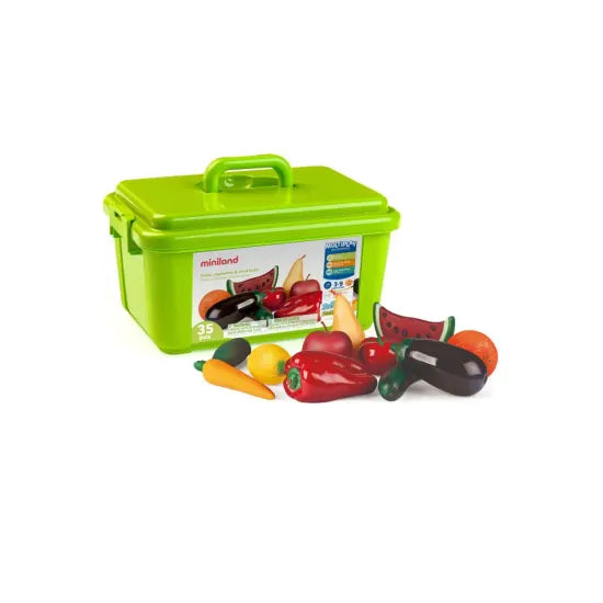 Fruit and Vegetable 36 Pieces in Container - Modern Teaching Aids NZ