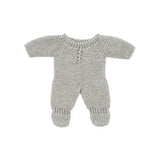 Miniland Knitted Doll Pyjamas 21cm  Grey - Modern Teaching Aids NZ