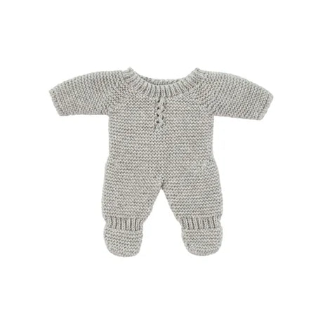 Miniland Knitted Doll Pyjamas 21cm  Grey - Modern Teaching Aids NZ