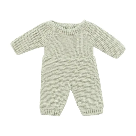 Miniland Knitted Doll Pyjamas 32cm  Green - Modern Teaching Aids NZ