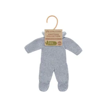 Miniland Knitted Doll Pyjamas 32cm  Grey - Modern Teaching Aids NZ