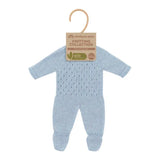 Miniland Knitted Doll Pyjamas 38cm  Blue - Modern Teaching Aids NZ