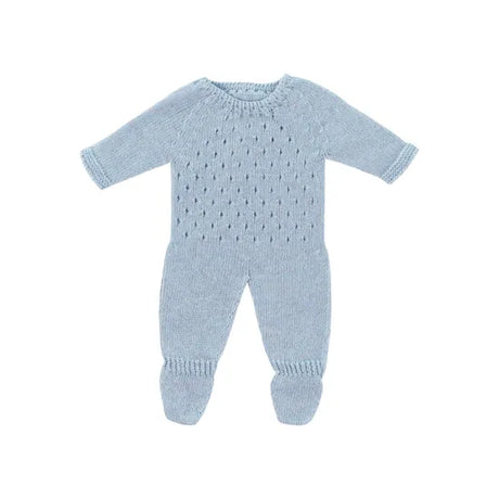 Miniland Knitted Doll Pyjamas 38cm  Blue - Modern Teaching Aids NZ