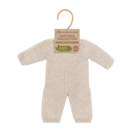 Miniland Knitted Doll Pyjamas 38cm  Linen - Modern Teaching Aids NZ
